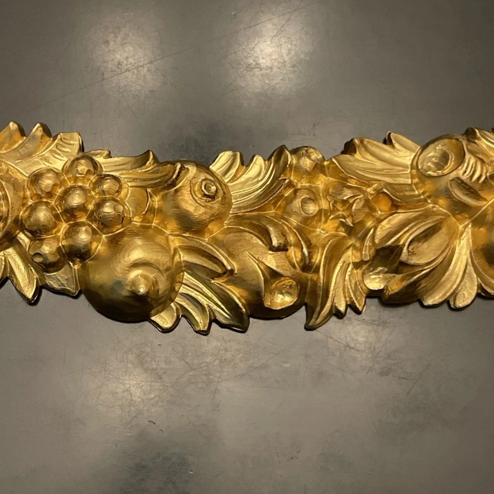 Gold‎ Gilt Baroque Fruit Floral Swag Italy Wall Hanging